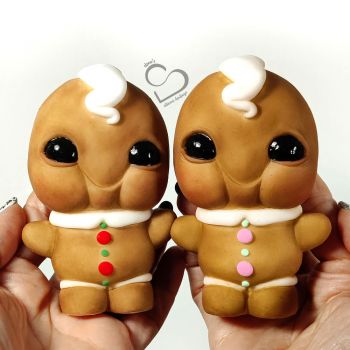 Silicone Gingerbread Baby Ginger - Soft & Squishy - available in 2 versions